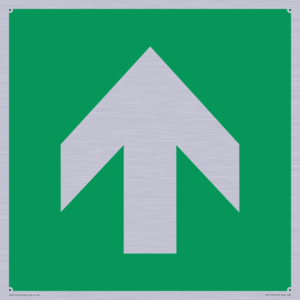 E907 Safe condition: Up / forwards arrow (90 deg supplimentary)